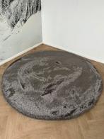 Vloerkleed Glamour Shaggy 200cm rond taupe, Rond, Ophalen of Verzenden, 200 cm of meer, Nieuw