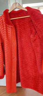 Mooie rode lederen jas, Maat 38/40 (M), C.E.S., Ophalen of Verzenden, Zo goed als nieuw