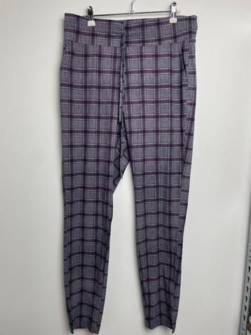 Studio Anneloes geruite travelstof broek maat XL roze grijs beschikbaar voor biedingen
