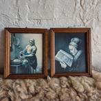 Vintage mini schilderijtjes, Antiek en Kunst, Ophalen of Verzenden