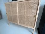 Ikea Stockholm 2025 Kast - Rotan/Grenen, Huis en Inrichting, Kasten | Dressoirs, Ophalen, 100 tot 150 cm, Zo goed als nieuw, Grenenhout