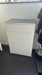 Nette Malm kast. Wit. 6 Laden, Huis en Inrichting, Kasten | Ladekasten, Ophalen, Gebruikt, 5 laden of meer, 50 tot 100 cm