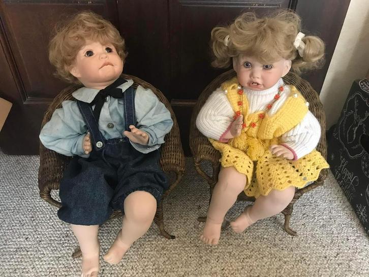 Porseleinen Poppen, Verzamelen, Poppen, Zo goed als nieuw, Pop, Ophalen of Verzenden