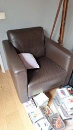 Leren fauteuils | Montel, Huis en Inrichting, Fauteuils, Ophalen, Gebruikt, 50 tot 75 cm, Hout
