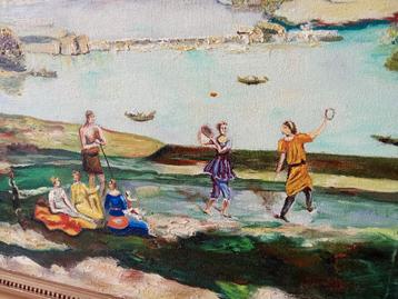Jose de Almeida - Olieverf op linnen - Landschap - 1864/1945 beschikbaar voor biedingen