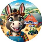 L463 icing frosting ezel boerderij 20cm eetbare taart print, Ophalen of Verzenden, Nieuw, Taarten, Versiering