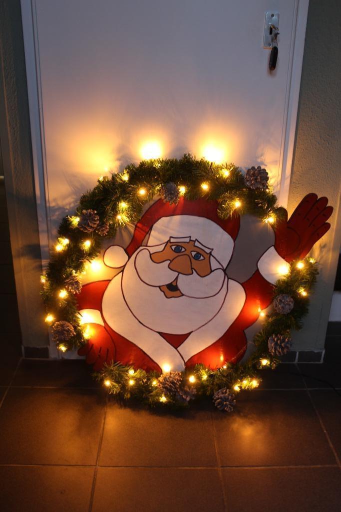 Unieke kerstman met verlichting binnen / buiten., Diversen, Kerst, Gebruikt, Ophalen