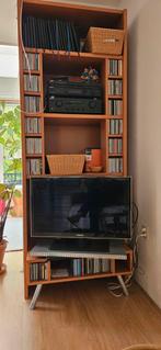 Stevige en ruime audio/tv kast van beuken MDF, Huis en Inrichting, Kasten | Televisiemeubels, Gezellig strak, 50 tot 100 cm, Overige materialen