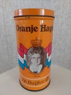 De Ruijter Oranje Hagel blik met Juliana en Beatrix, Verzamelen, Blikken, Ophalen of Verzenden, Gebruikt, Overige, Overige merken