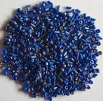 Blauwe glas kralen rocailles en staafjes 3-5 mm 2, Verzenden, Nieuw, Kraal