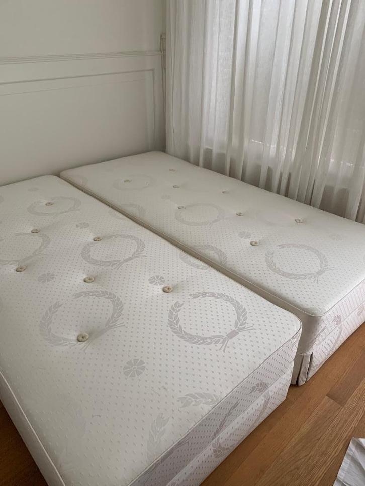 Vispring boxsprings 90x200 cm 2 stuks, Huis en Inrichting, Slaapkamer | Boxsprings, Zo goed als nieuw, 90 cm, 200 cm, Eenpersoons