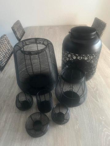 ⚠️️ OPRUIMING! Metalen windlichten / theelichthouders beschikbaar voor biedingen
