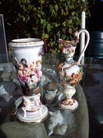 Capodimonte Marino Italiaanse antiek porselein vazen, Antiek en Kunst, Antiek | Vazen, Ophalen of Verzenden