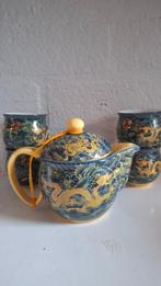 Chinese Yxhupot Dragon Navy Theeset, Ophalen of Verzenden