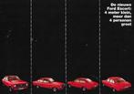 Brochure Ford ESCORT, 1975 (NL)., Ford, Ford Nederland., Ophalen of Verzenden, Zo goed als nieuw