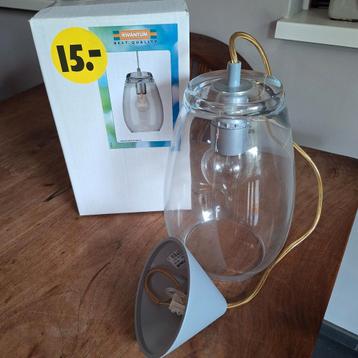 3x hanglamp glas  beschikbaar voor biedingen