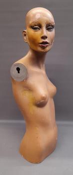Mooi patina Vintage paspop buste vrouw, Antiek en Kunst, Ophalen of Verzenden