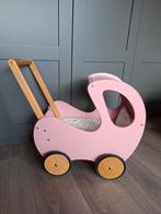 Houten Poppenwagen, Kinderen en Baby's, Speelgoed | Poppen, Ophalen, Gebruikt, Babypop