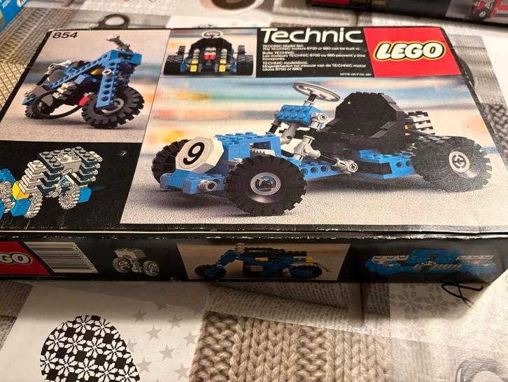 LEGO Technic 854 Motorfiets/Auto - Vintage Set, Kinderen en Baby's, Speelgoed | Duplo en Lego, Gebruikt, Lego, Complete set, Ophalen of Verzenden