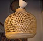 Handgemaakte bamboe plafond lamp, Huis en Inrichting, Lampen | Hanglampen, Ophalen, Zo goed als nieuw, Minder dan 50 cm