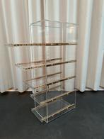 Hoogwaardig vintage Plexiglas CD Rek, Huis en Inrichting, Kasten | Boekenkasten, Met plank(en), Gebruikt, Ophalen of Verzenden