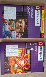 2 denksport Sudoku puzzelboekjes, Hobby en Vrije tijd, Denksport en Puzzels, Ophalen of Verzenden, Minder dan 500 stukjes, Nieuw