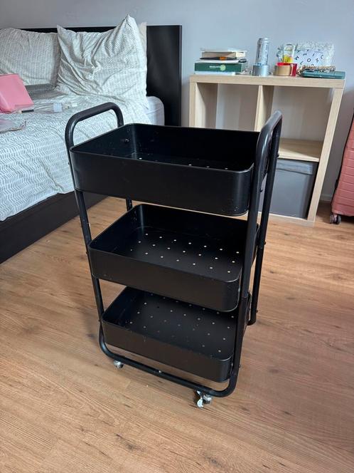 Ijzeren opbergtrolley, Huis en Inrichting, Woonaccessoires | Krantenbakken en Lectuurbakken, Zo goed als nieuw, Ophalen