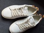Witte Leren Sneakers met Panterprint - Nieuw!, Wit, Nieuw, Ophalen of Verzenden, Sneakers of Gympen