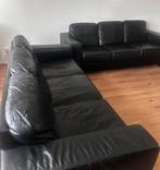 Bankstel ikea, Huis en Inrichting, Ophalen, Zo goed als nieuw, Vierpersoons of meer, Leer