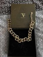 Dames Halsketting goudkleurig, Sieraden, Tassen en Uiterlijk, Overige materialen, Verstelbaar, Ophalen of Verzenden, Zo goed als nieuw