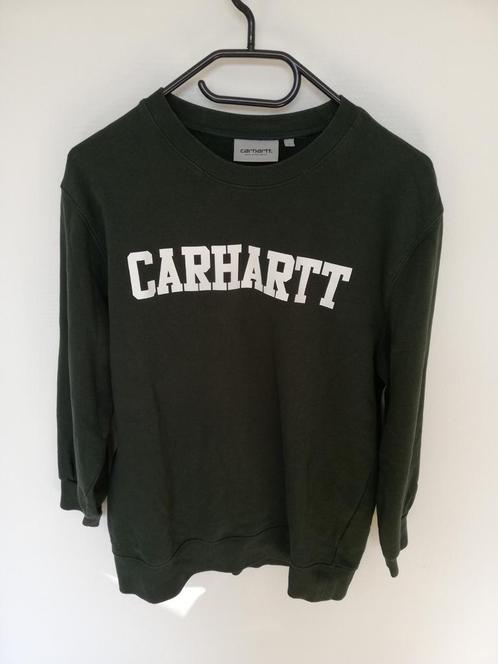 Trui Carhartt college sweat groen 3 kwart mouw Maat S/36, Kleding | Dames, Truien en Vesten, Zo goed als nieuw, Maat 36 (S), Groen
