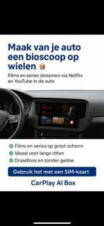 CarPlay AI Box – Draadloos CarPlay/Android Auto + TV & Apps, Ophalen of Verzenden, Nieuw