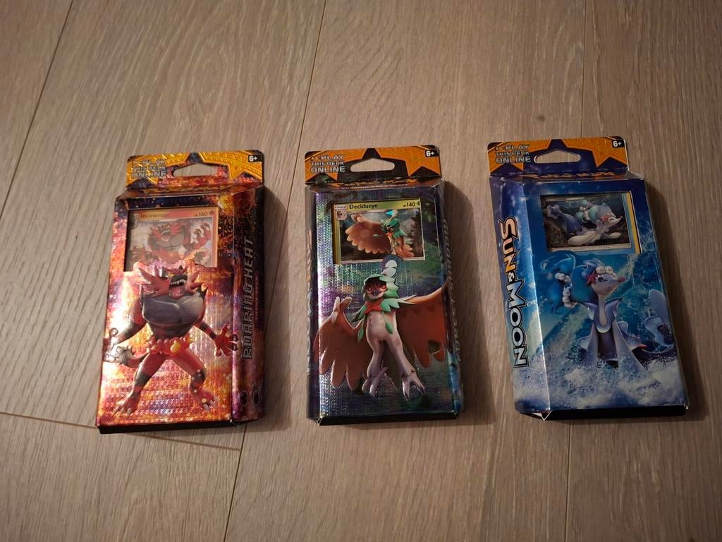 3 pokemon decks Sun en Moon, Ophalen of Verzenden, Nieuw