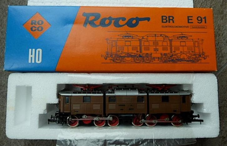 Roco BR E 91, Hobby en Vrije tijd, Modeltreinen | H0, Zo goed als nieuw, Locomotief, Gelijkstroom, Roco, Analoog, Ophalen of Verzenden