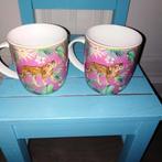 Bekers met panter print Siaki 2 stuks, Ophalen, Glas of Glazen, Gebruikt, Overige stijlen