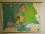 Oude schoolplein Europa, Antiek en Kunst, Antiek | Schoolplaten, Ophalen of Verzenden, Aardrijkskunde