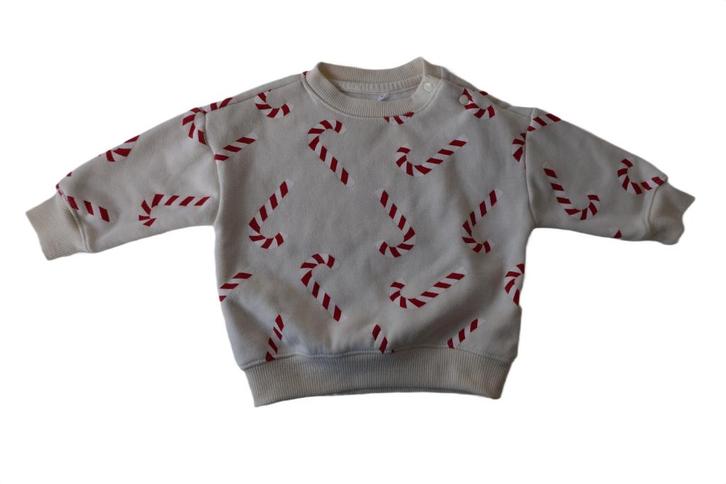 Kindertrui met zuurstokken,  merk Zeeman, maat 74, Kinderen en Baby's, Babykleding | Maat 74, Zo goed als nieuw, Meisje, Truitje of Vestje
