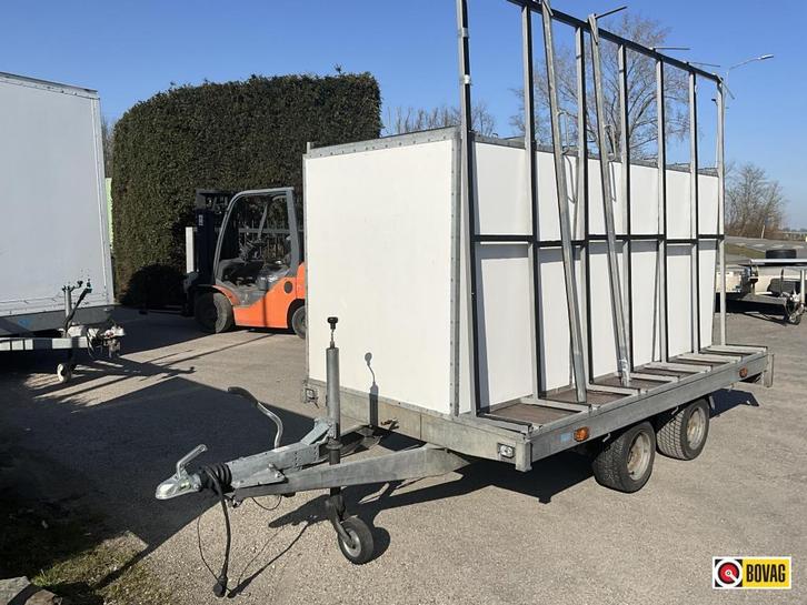 Hapert AL Glasvervoer gesloten opbouw extra verlaagd, Auto diversen, Aanhangers en Bagagewagens, Gebruikt