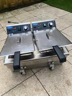 Maxima electric fryer 2x10L, 4 liter of meer, Ophalen, Zo goed als nieuw, Uitneembare binnenpan