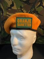Baret van de Oranje Baretten, LMB, Verzamelen, Ophalen of Verzenden, Landmacht, Nederland, Helm of Baret