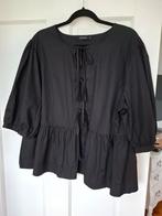 Zwarte blouse striksluiting Pescara mt XXL, Ophalen of Verzenden, Nieuw, Zwart, Blouse of Tuniek