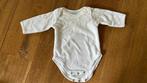 Witte badstofkatoenen romper maat 50/56 Hema, Kinderen en Baby's, Babykleding | Maat 50, Nacht- of Onderkleding, Gebruikt, Jongetje of Meisje