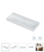 Bruynzeel WT4 dubbele wastafel wit, Huis en Inrichting, Badkamer | Badkamermeubels, Ophalen, 100 tot 150 cm, Nieuw, Minder dan 100 cm