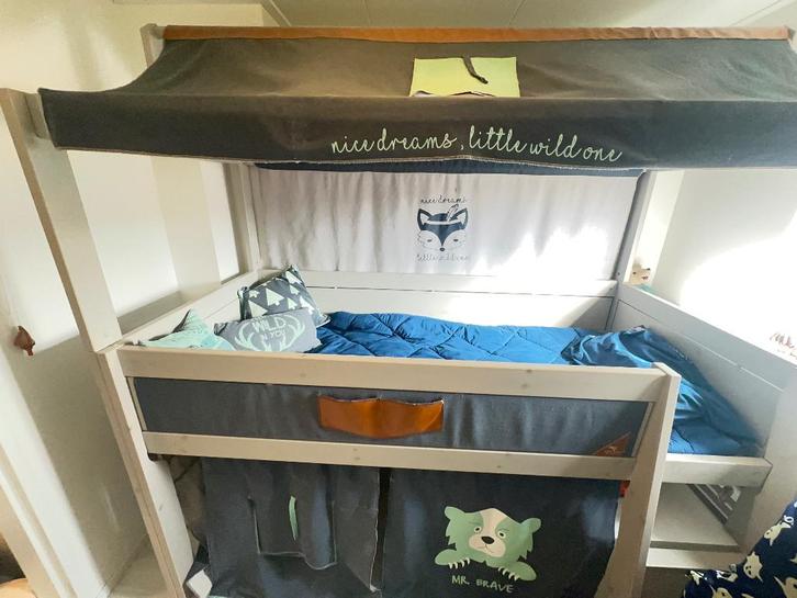 lifetime hoogslaper Forest Ranger, Kinderen en Baby's, Kinderkamer | Stapelbedden en Hoogslapers, Zo goed als nieuw, Halfhoogslaper