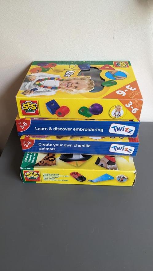 SES Creative, Twizz Leer & Ontdek Doosjes 4x, Kinderen en Baby's, Speelgoed | Educatief en Creatief, Gebruikt, Knutselen, Ontdekken