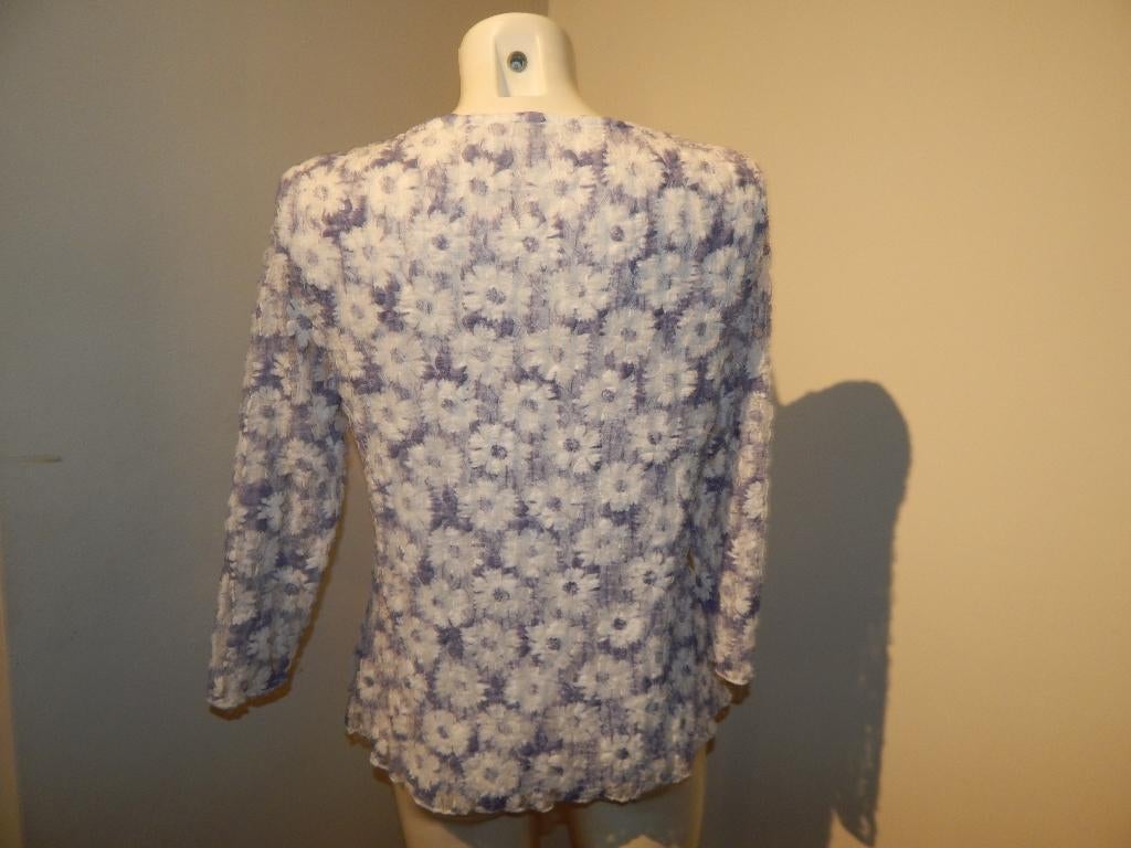 Phase Eight truitje structuur bloemen stof lila wit mt 44, Overige kleuren, Verzenden, Phase eight, Maat 42/44 (L)