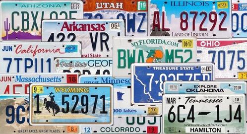 nummerplaat nummerplaten USA  kentekenplaat, Verzamelen, Overige Verzamelen, Gebruikt, Ophalen of Verzenden
