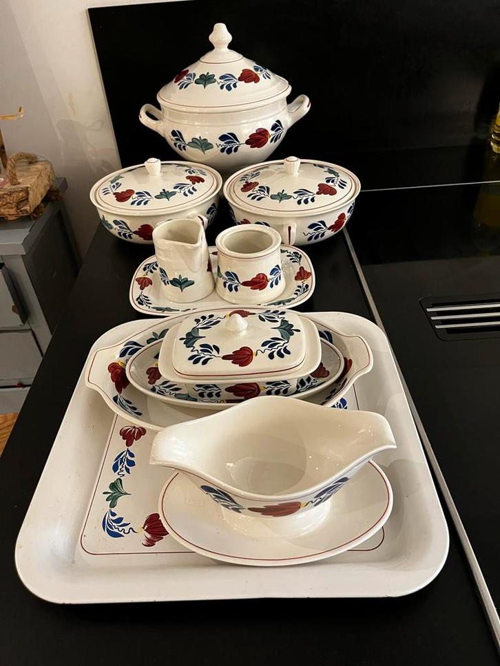 Boerenbond Servies - Diverse Onderdelen, Huis en Inrichting, Keuken | Servies, Gebruikt, Compleet servies, Boerenbont, Aardewerk