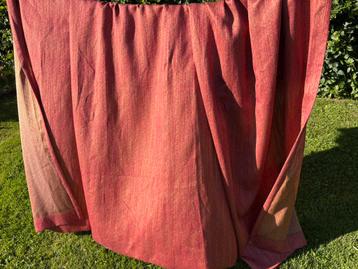 Gordijn, rood met goud 🌟 200 cm breed x 185 cm hoog beschikbaar voor biedingen