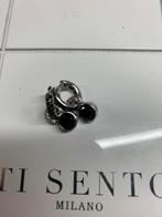 Ti Sento  oorbellen en hangers zwarte steentjes, Sieraden, Tassen en Uiterlijk, Oorbellen, Verzenden, Zo goed als nieuw, Zwart
